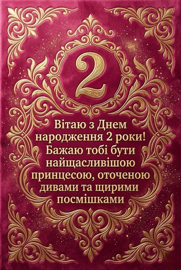 еплі слова та побажання для дівчинки на її друге іменини