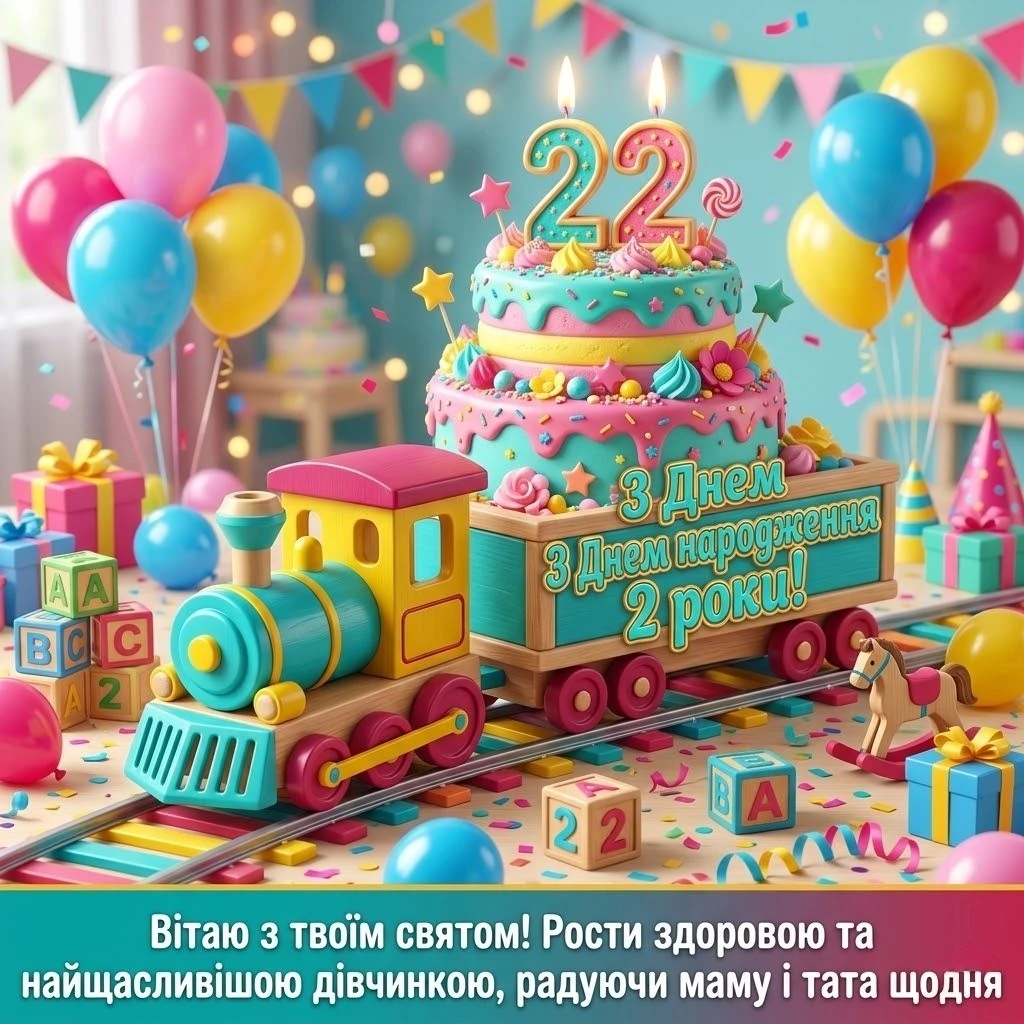 еплі слова та побажання для дівчинки на її друге іменини