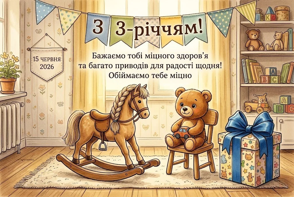 Найкращі побажання для хлопчика на триріччя