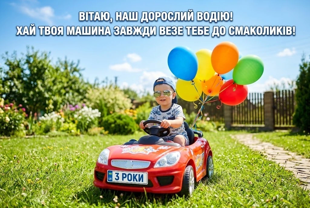 Найкращі побажання для хлопчика на триріччя
