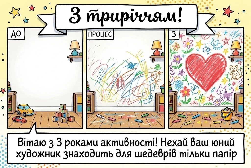 Вітання батькам з триріччям сина чи доньки: від щирого серця