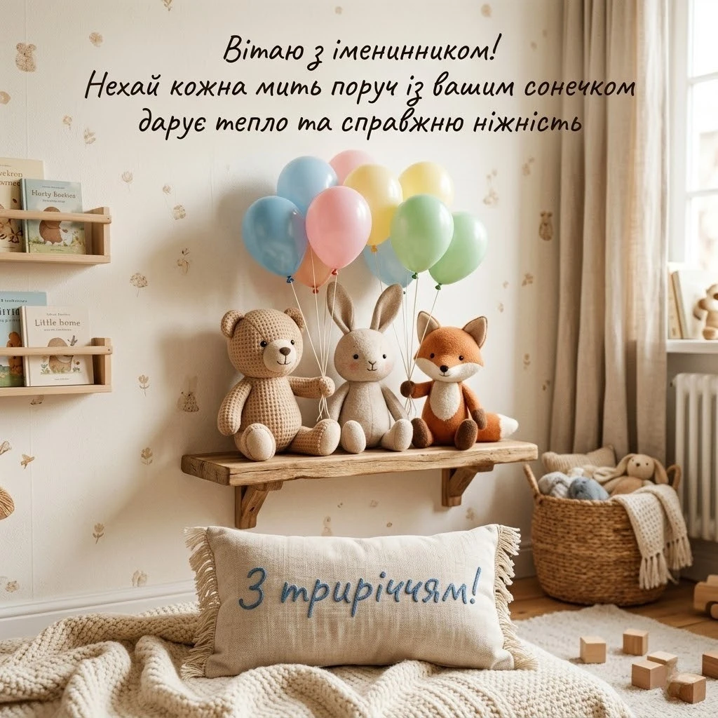 Вітання батькам з триріччям сина чи доньки: від щирого серця