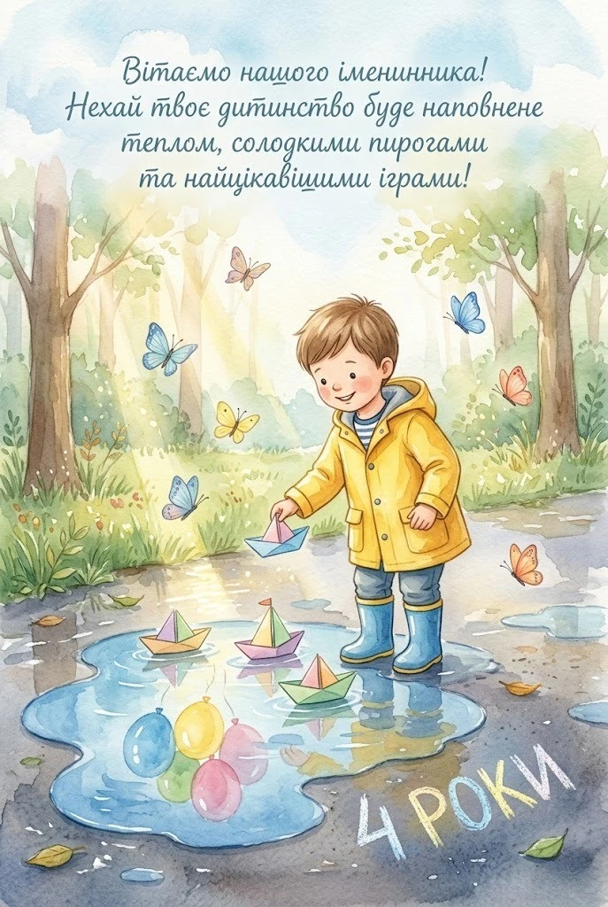 4 роки маленькому герою: ідеї привітань та яскраві картинки