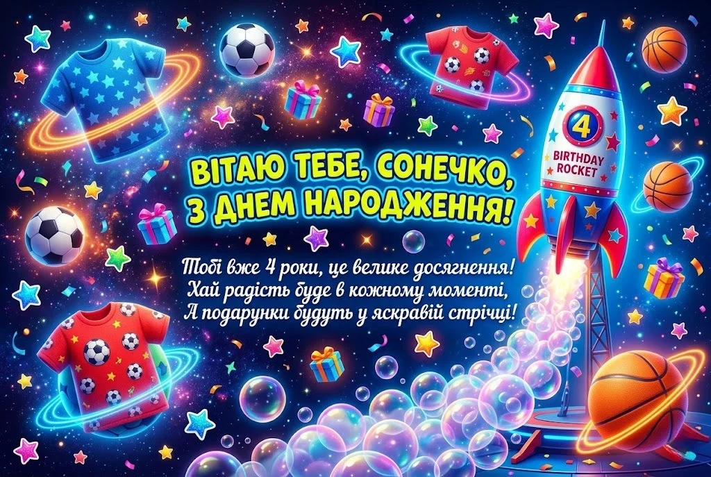 4 роки маленькому герою: ідеї привітань та яскраві картинки