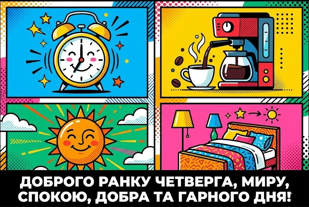 Доброго ранку четверга: прикольні картинки та щирі побажання для гарного настрою