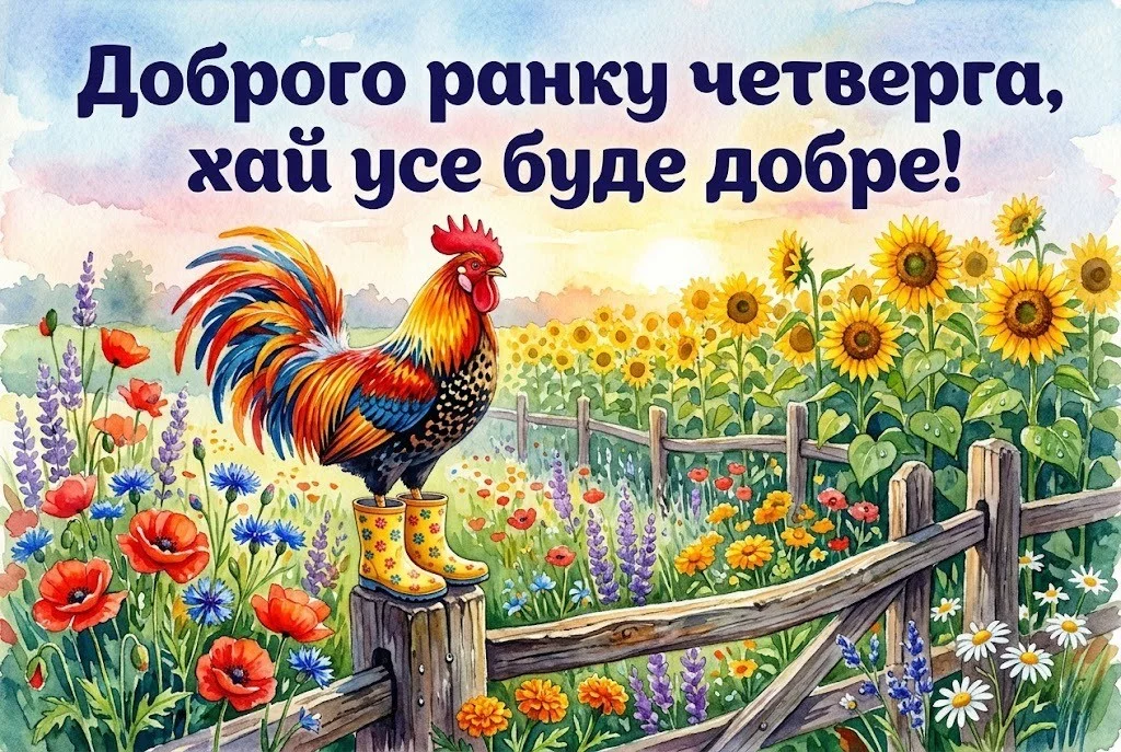 Доброго ранку четверга: прикольні картинки та щирі побажання для гарного настрою