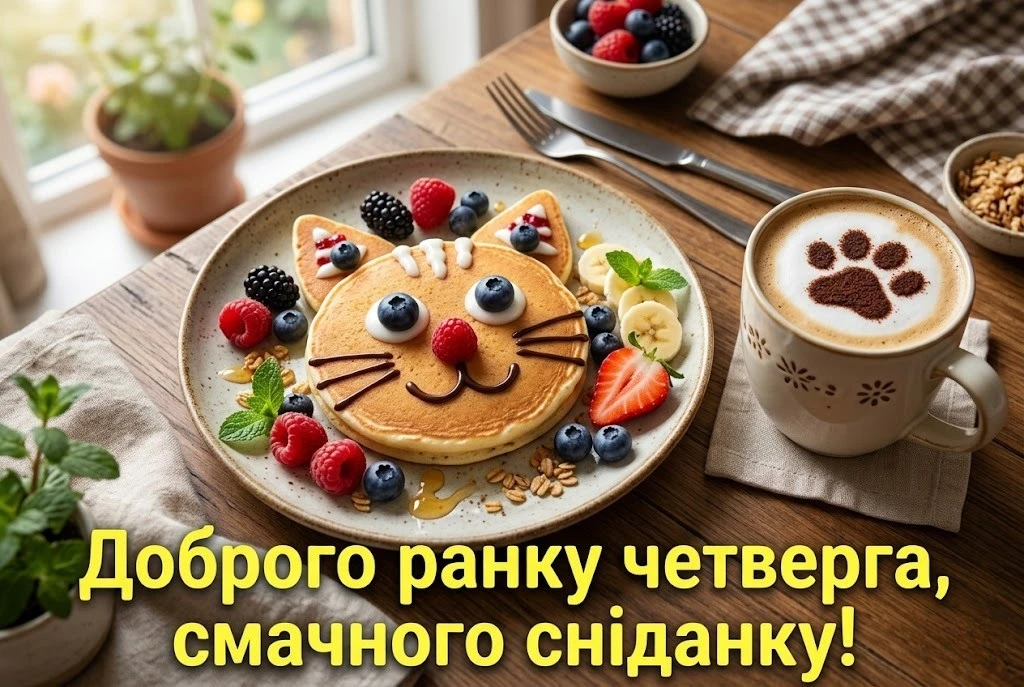 Доброго ранку четверга: прикольні картинки та щирі побажання для гарного настрою