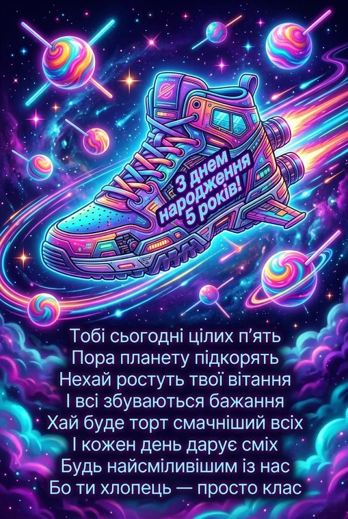 Найкращі привітання та картинки з днем народження хлопчику на 5 років