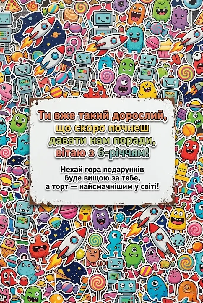 Оригінальні привітання з 6-річчям: як гарно привітати майбутнього школяра