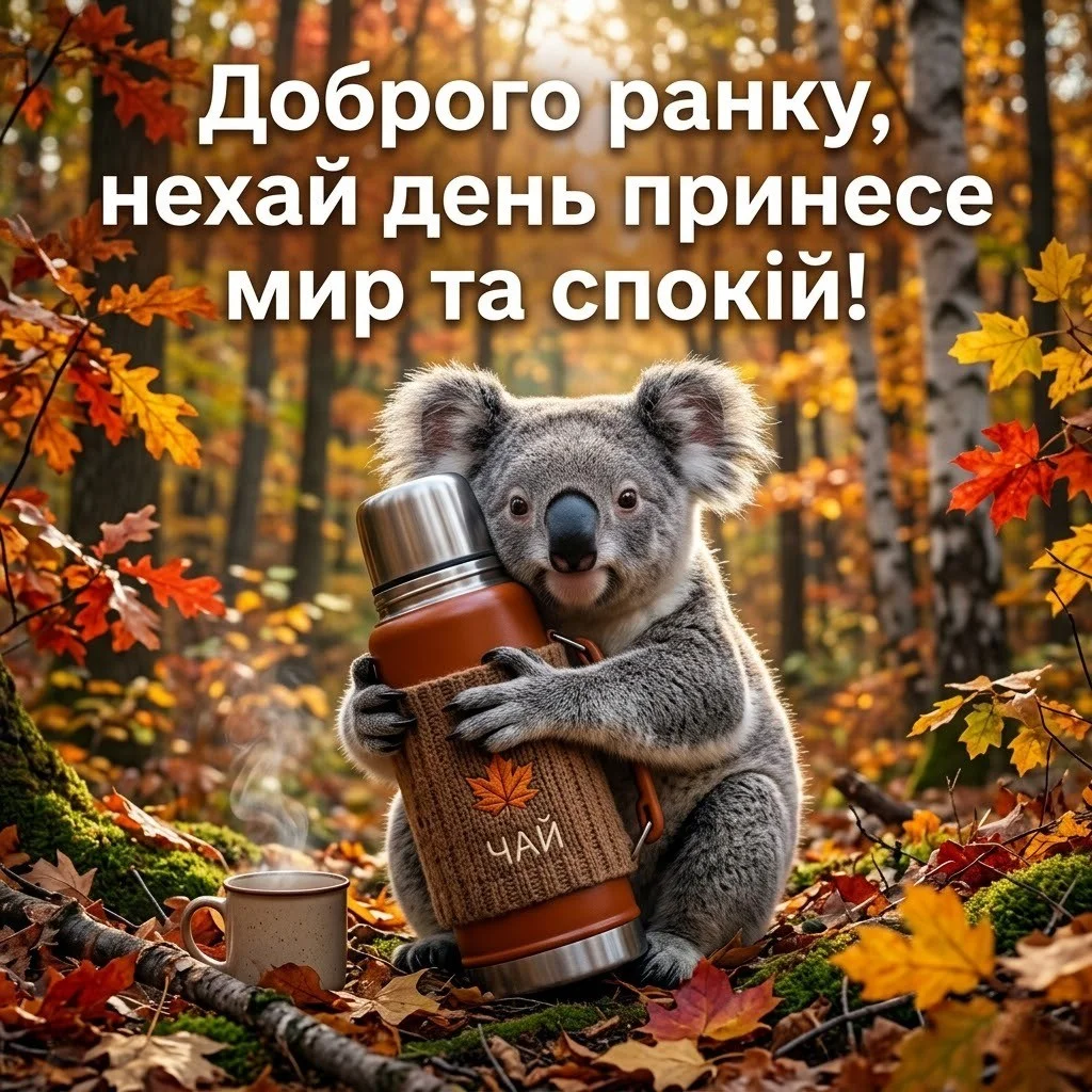 Доброго ранку: осінь у картинках для затишного настрою та щирих побажань