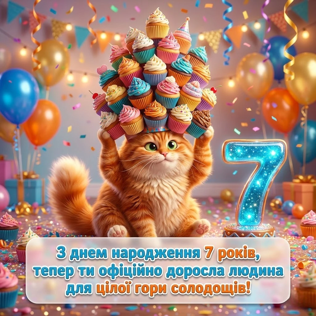 Привітання з 7-річчям: надихаючі слова для юних дослідників