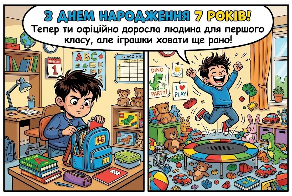 Привітання з 7-річчям: надихаючі слова для юних дослідників