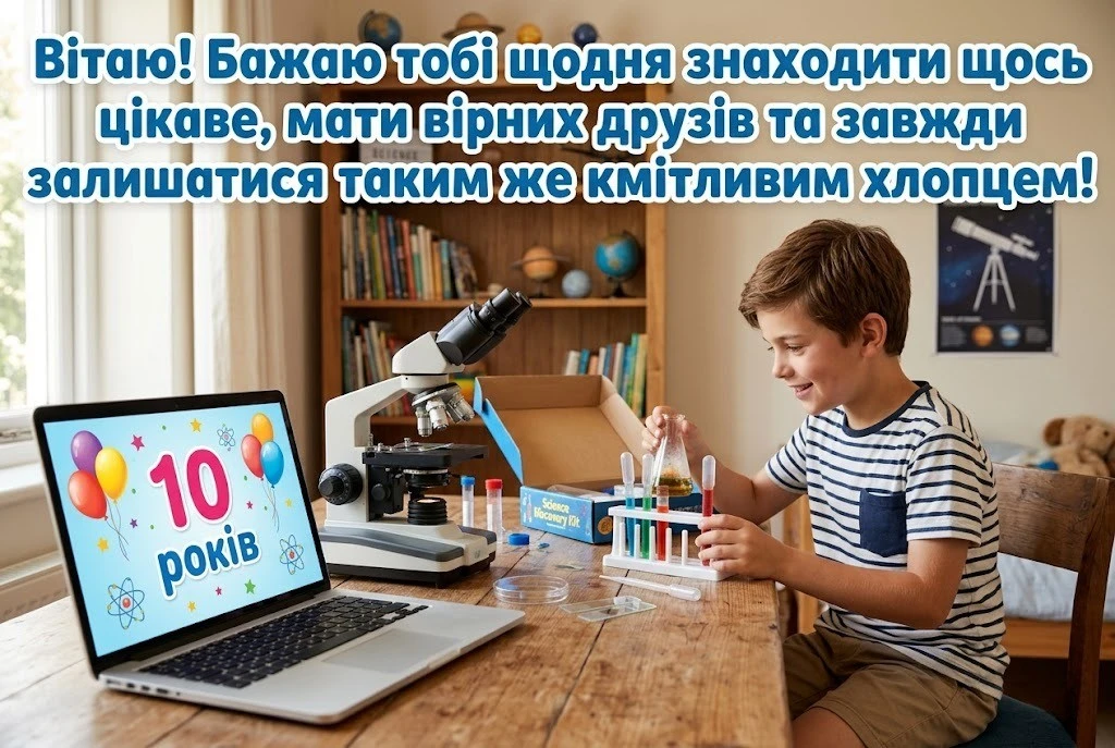 Як привітати хлопчика з 10-річчям: добірка зворушливих слів