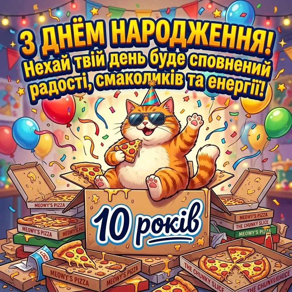 Оригінальні привітання з 10-річчям для сина, брата та онука