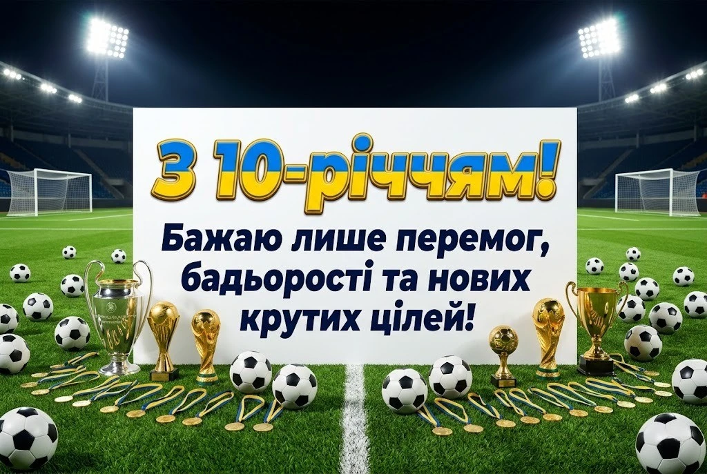 Оригінальні привітання з 10-річчям для сина, брата та онука