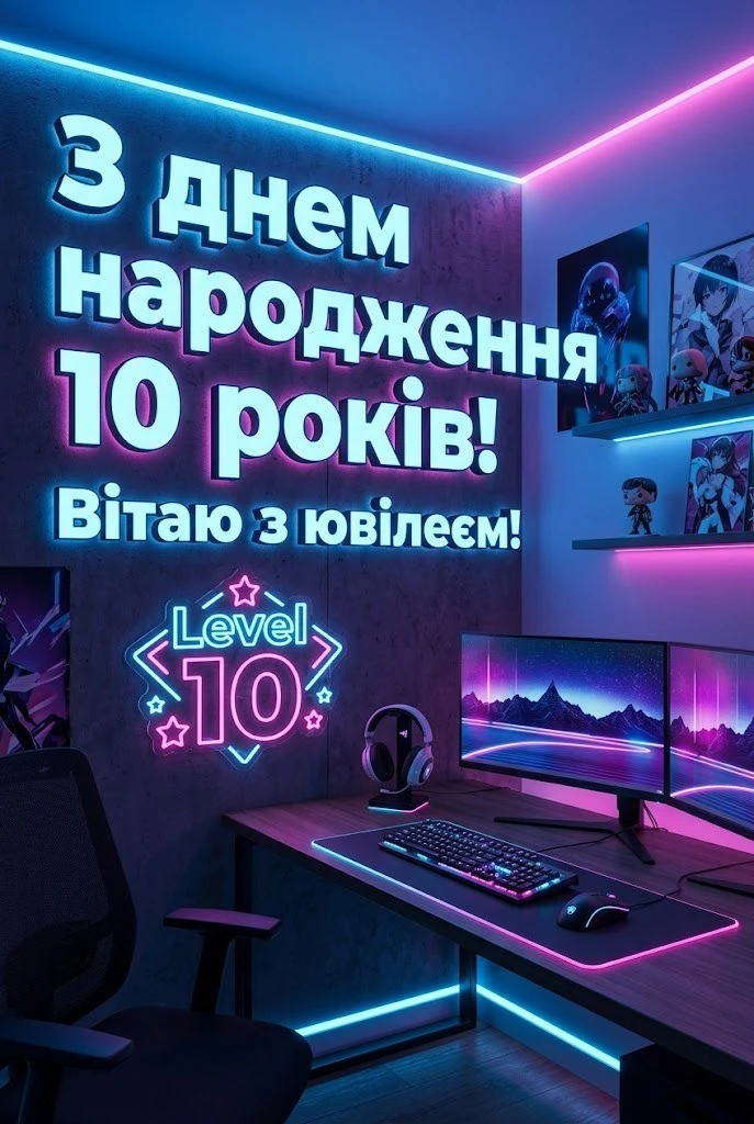Оригінальні привітання з 10-річчям для сина, брата та онука