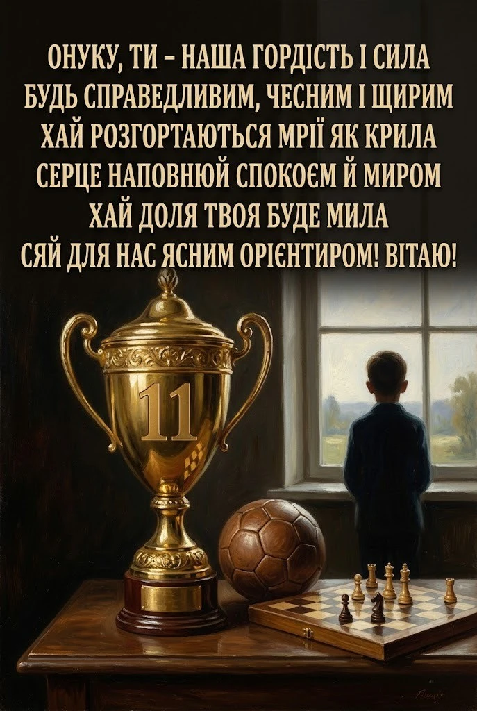 Найкращі вітання для онука з одинадцятиріччям: щирі та надихаючі слова