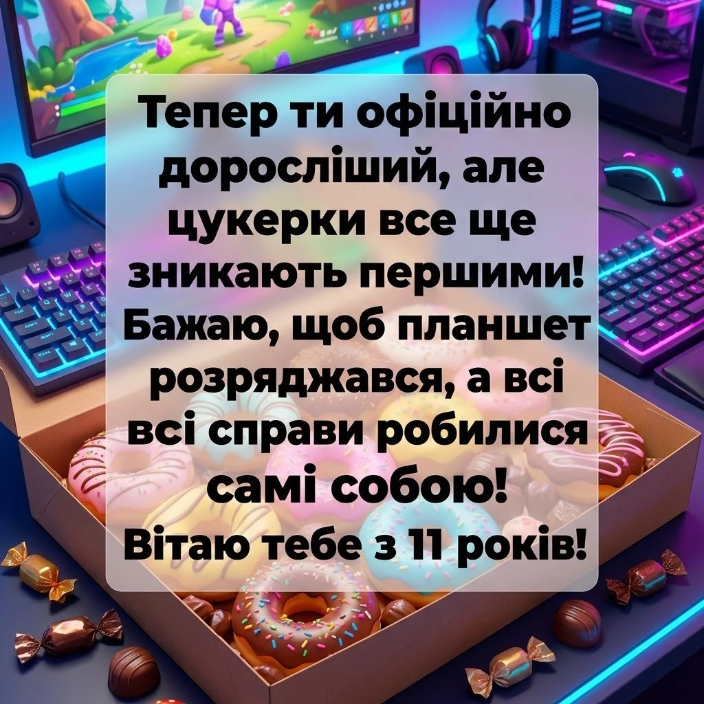 Найкращі вітання для онука з одинадцятиріччям: щирі та надихаючі слова
