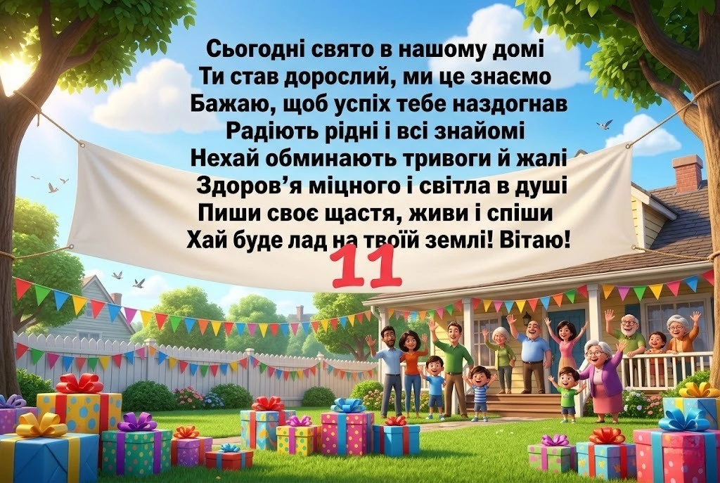 Найкращі вітання для онука з одинадцятиріччям: щирі та надихаючі слова