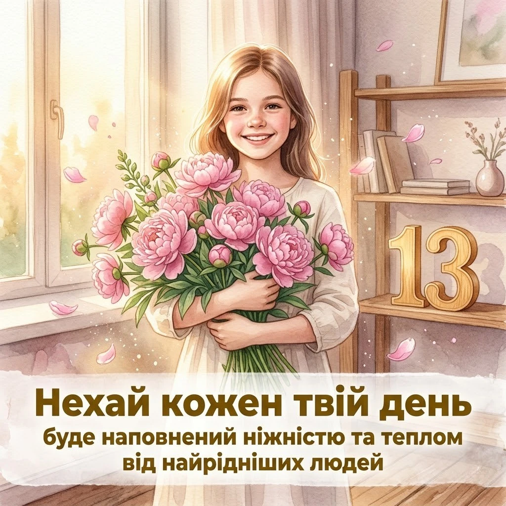 13 років — особливе свято: привітання для юної леді на будь-який смак