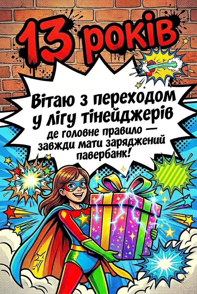 13 років — особливе свято: привітання для юної леді на будь-який смак