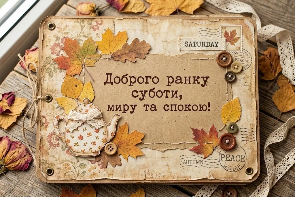 Найкращі картинки з доброго ранку суботи українською мовою для чудового настрою