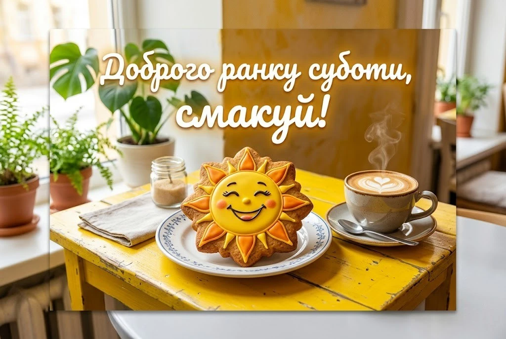 Найкращі картинки з доброго ранку суботи українською мовою для чудового настрою