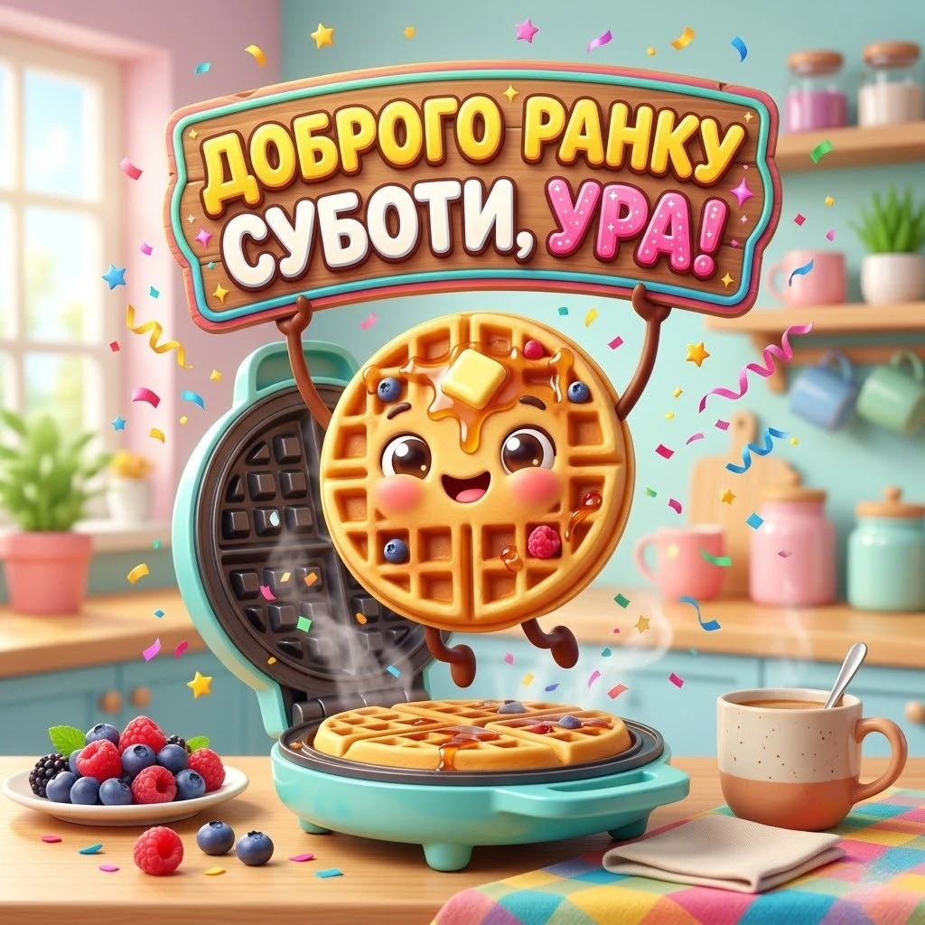 Найкращі картинки з доброго ранку суботи українською мовою для чудового настрою