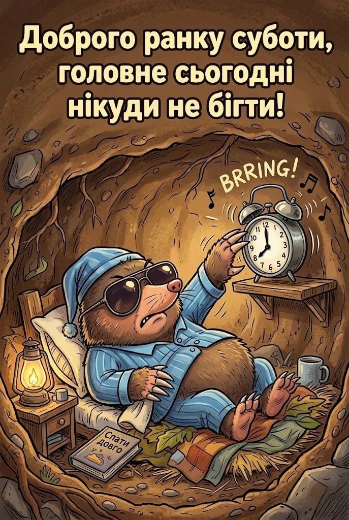 Найкращі картинки з доброго ранку суботи українською мовою для чудового настрою