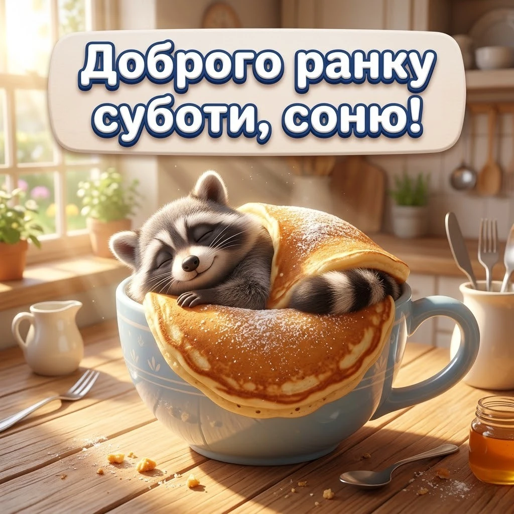 Найкращі картинки з доброго ранку суботи українською мовою для чудового настрою