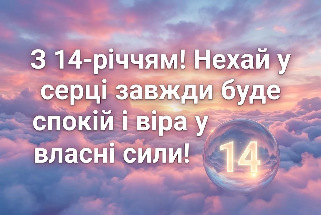 Вітання з 14-річчям дівчинці: від батьків, друзів та рідних