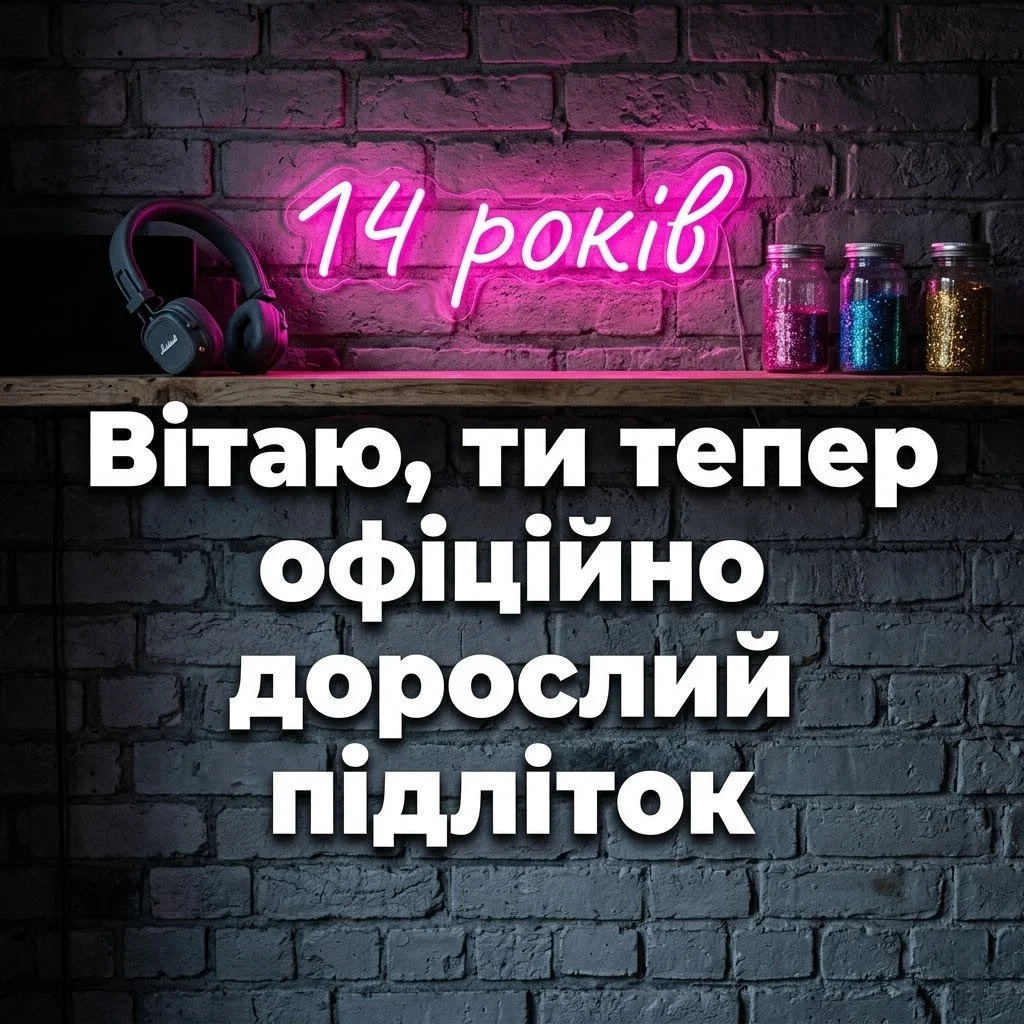 Вітання з 14-річчям дівчинці: від батьків, друзів та рідних