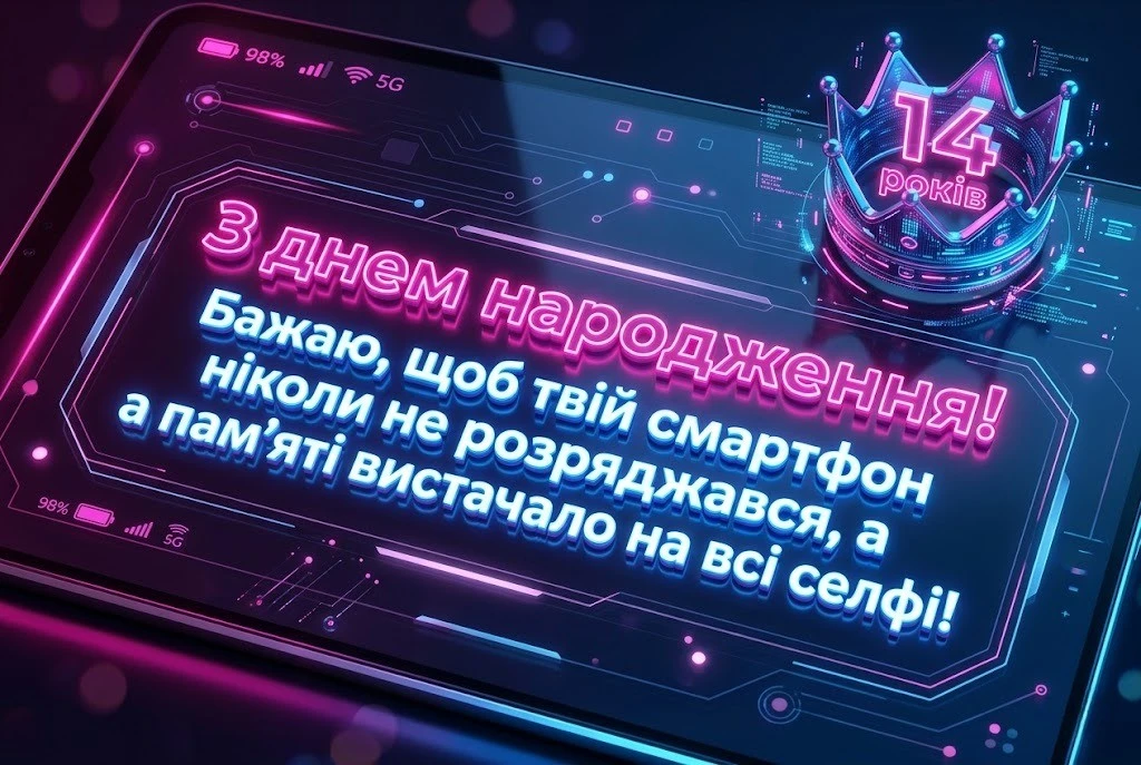 Вітання з 14-річчям дівчинці: від батьків, друзів та рідних