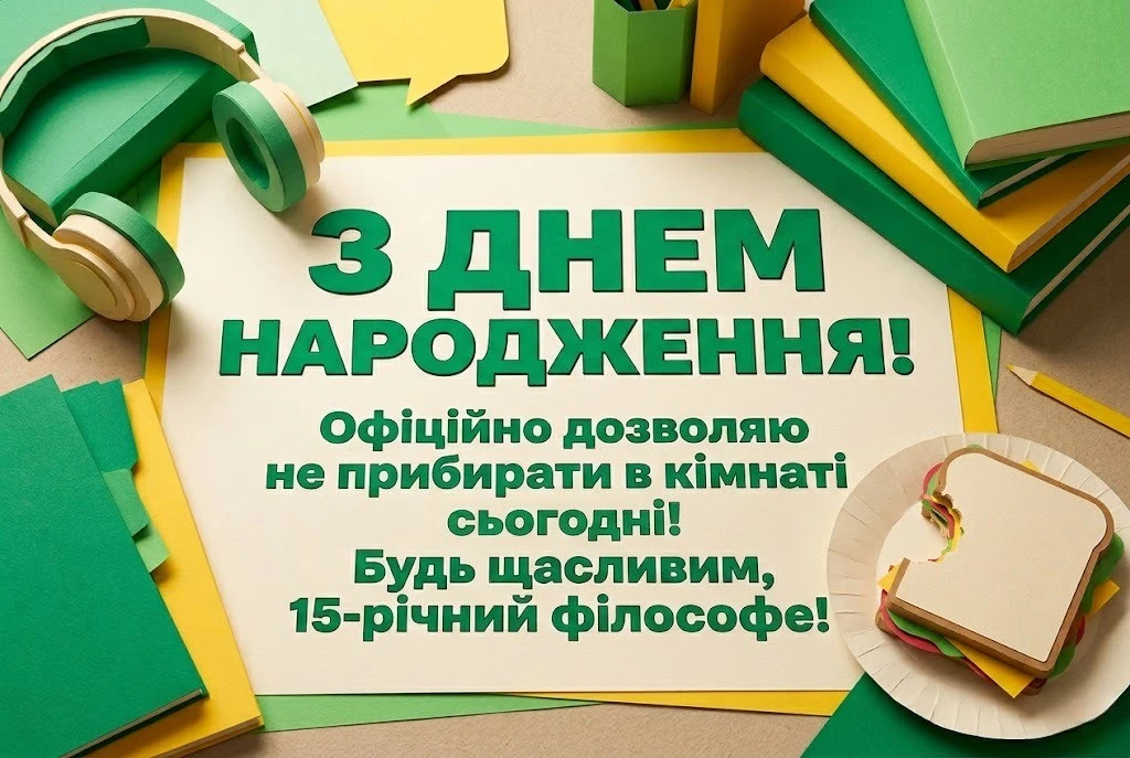 З днем народження, 15 років! Круті привітання для підлітка-іменинника