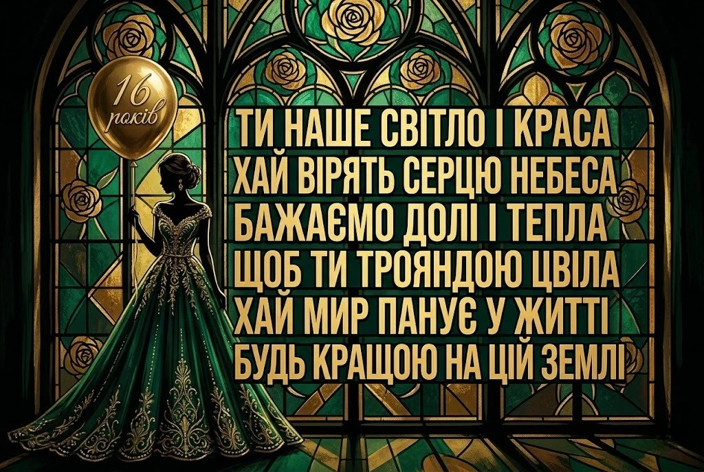 Особливі привітання для доньки на 16-річчя: від серця до серця