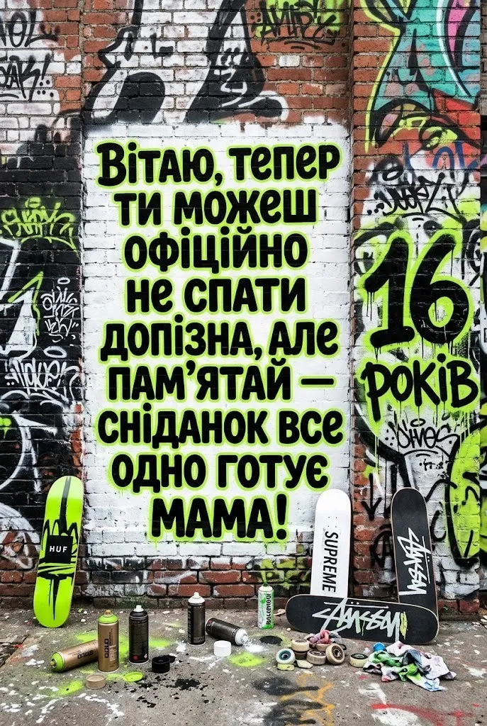 Особливі привітання для доньки на 16-річчя: від серця до серця