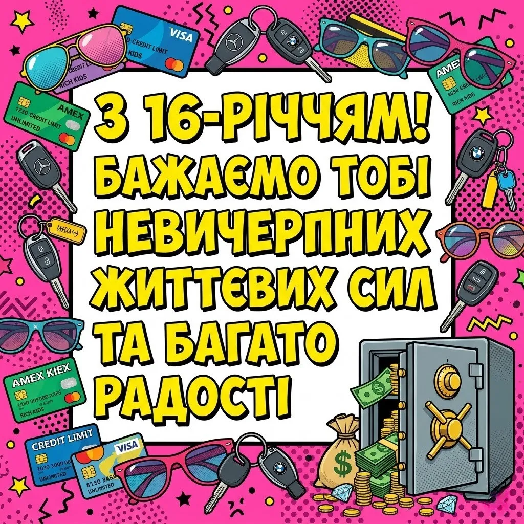 Особливі привітання для доньки на 16-річчя: від серця до серця