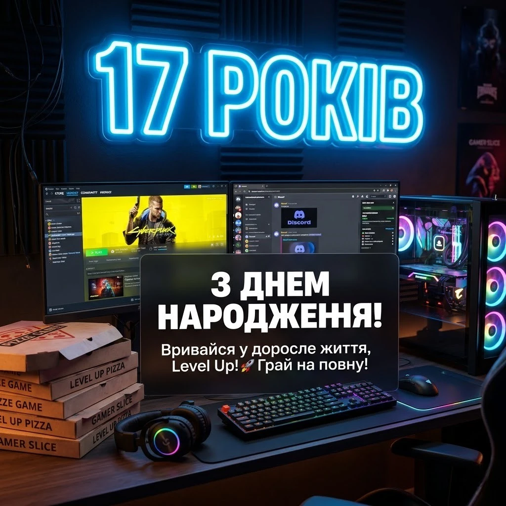 Оригінальні привітання з днем народження для хлопця у 17 років