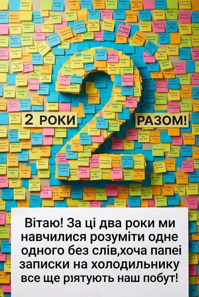 Паперове весілля (2 роки): колекція листівок та оригінальних привітань