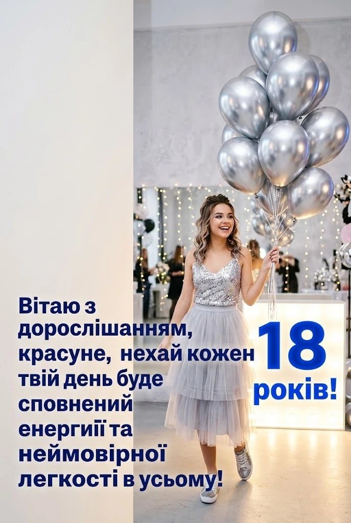 Оригінальні та класичні привітання для внучки на 18 років