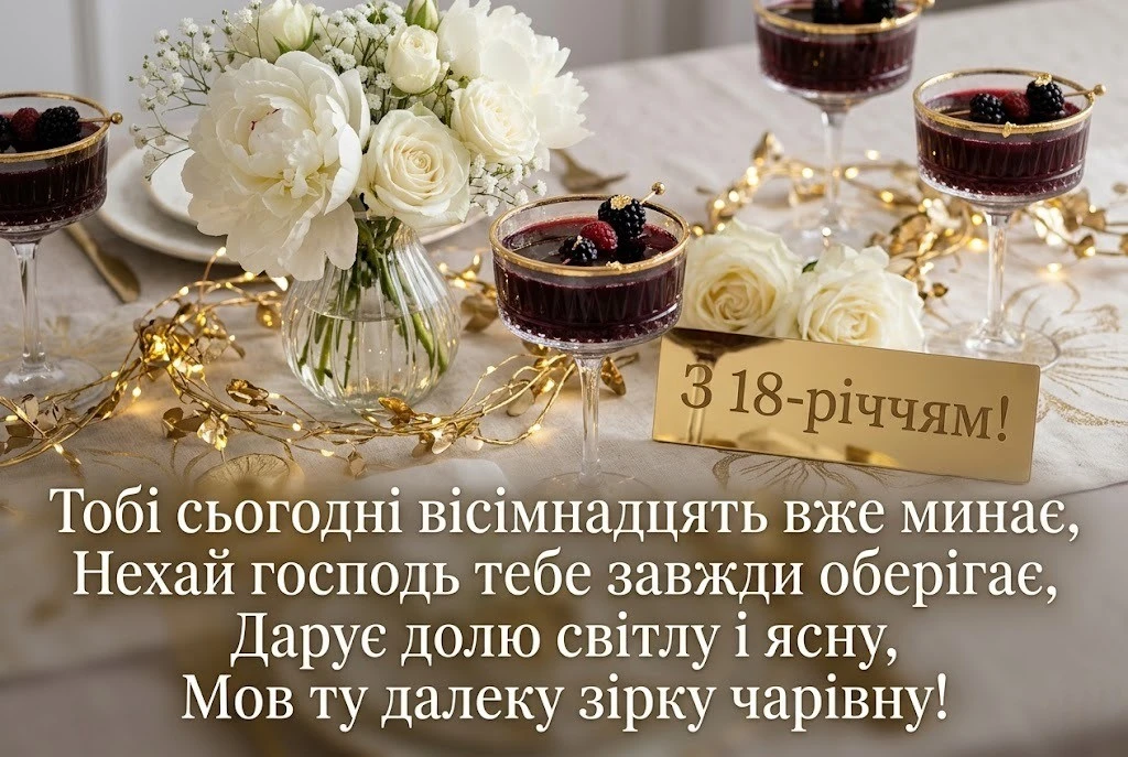 Оригінальні та класичні привітання для внучки на 18 років