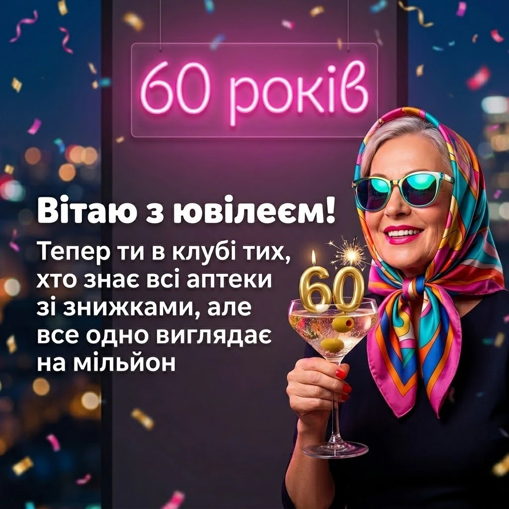 Ювілей 60 років: привітання для мами, подруги та колеги в одному місці