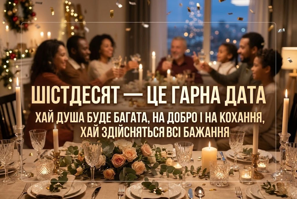 Ювілей 60 років: привітання для мами, подруги та колеги в одному місці