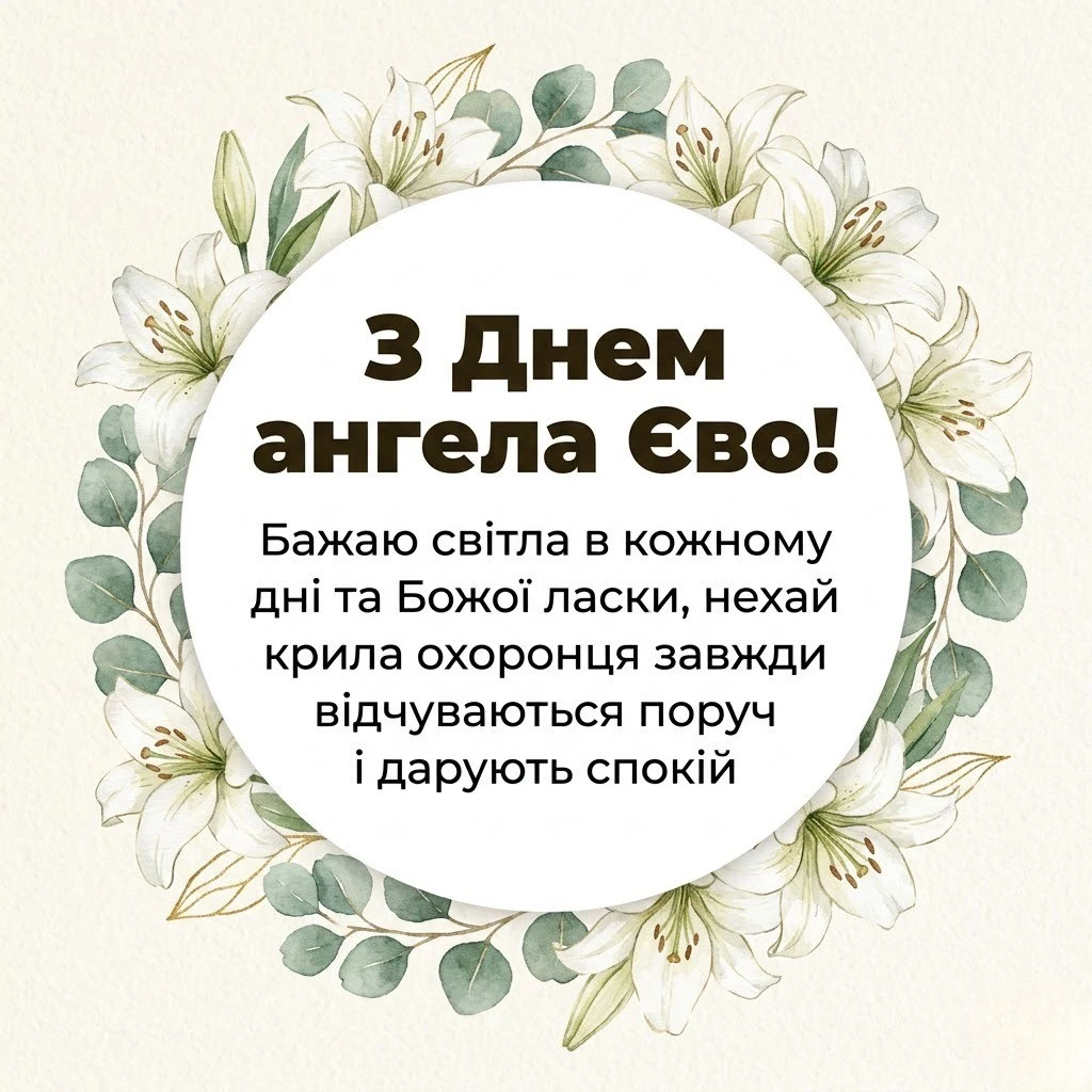 День святої Єви: найкращі тексти для привітань з іменинами