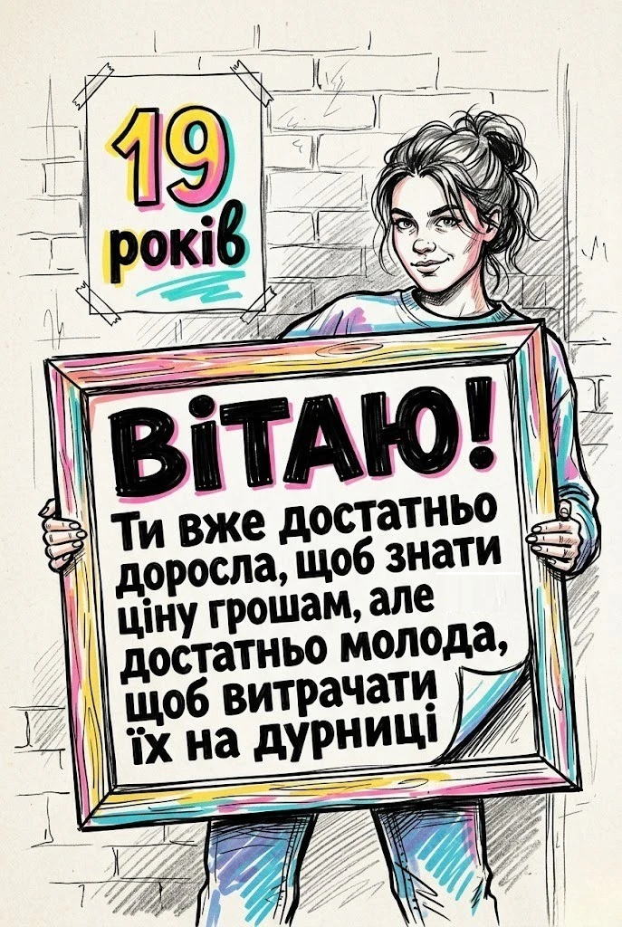 19 років — час розквіту: найтепліші вітання для доньки, сестри та подруги