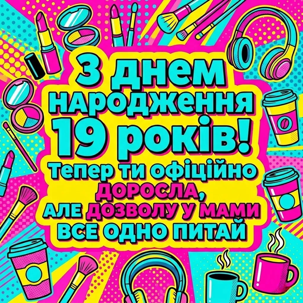 19 років — час розквіту: найтепліші вітання для доньки, сестри та подруги