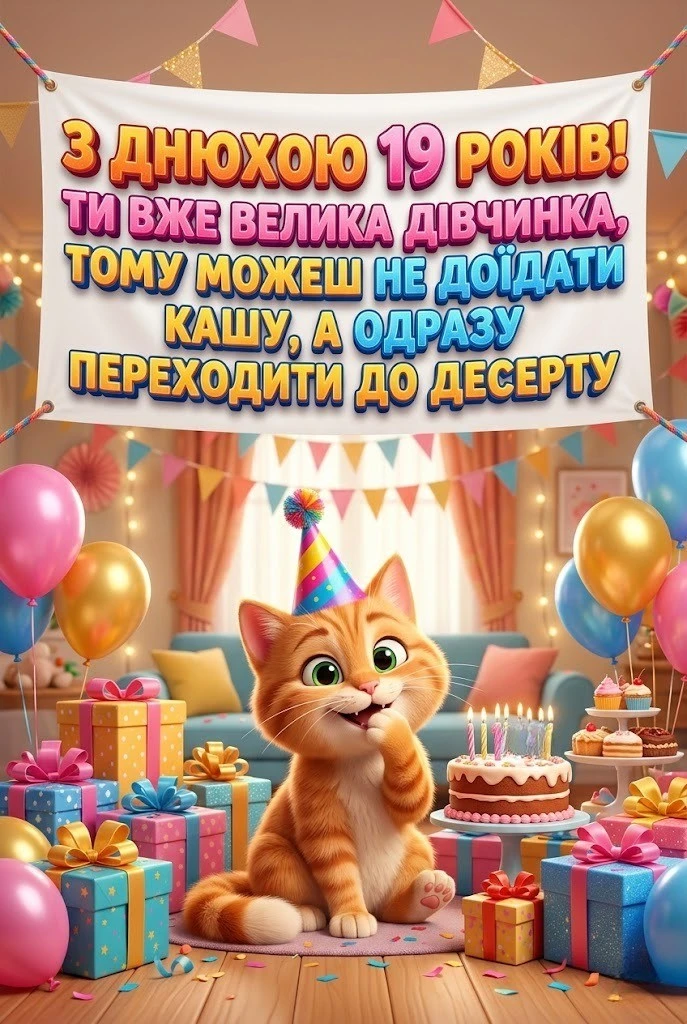 19 років — час розквіту: найтепліші вітання для доньки, сестри та подруги