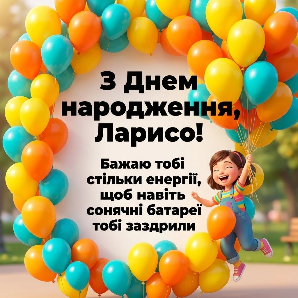 Привітання для Лариси своїми словами: від родини, друзів та колег