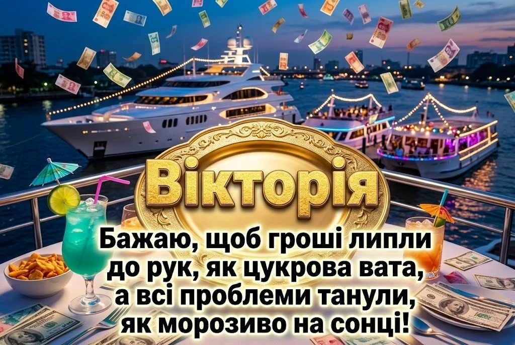 Вікторія — це перемога! Найкращі вітання з днем народження у картинках