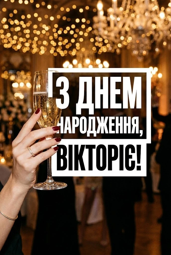 Вікторія — це перемога! Найкращі вітання з днем народження у картинках